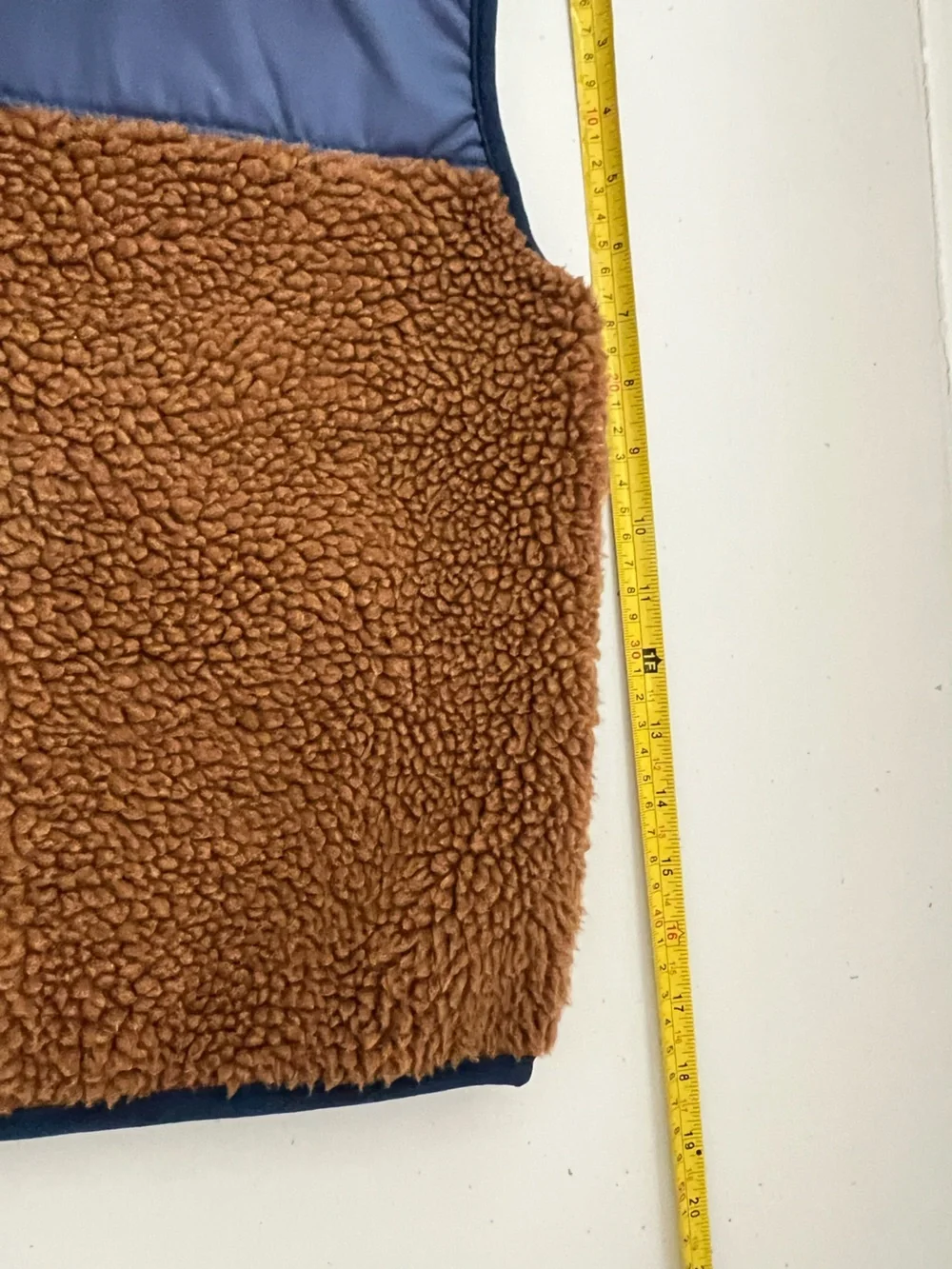 Carter’s Kids Sherpa Fleece Vest Size 5T Brown Blue Full Zip Warm Fall Winter
